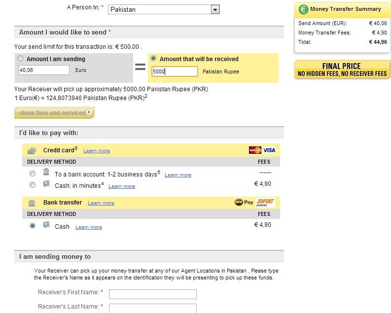 Sending money cheaply to Pakistan/Bangladesh/India etc via Western