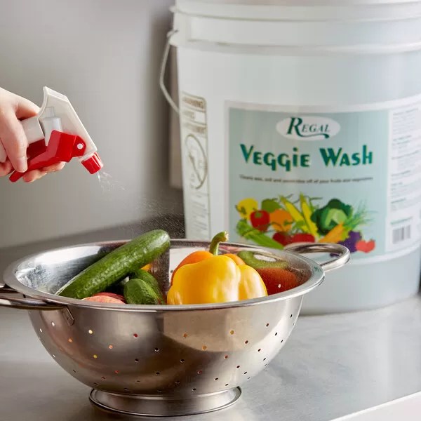 Regal Veggie Wash Fruit and Vegetable Rinse 5 Gallon Pail Germaphobix