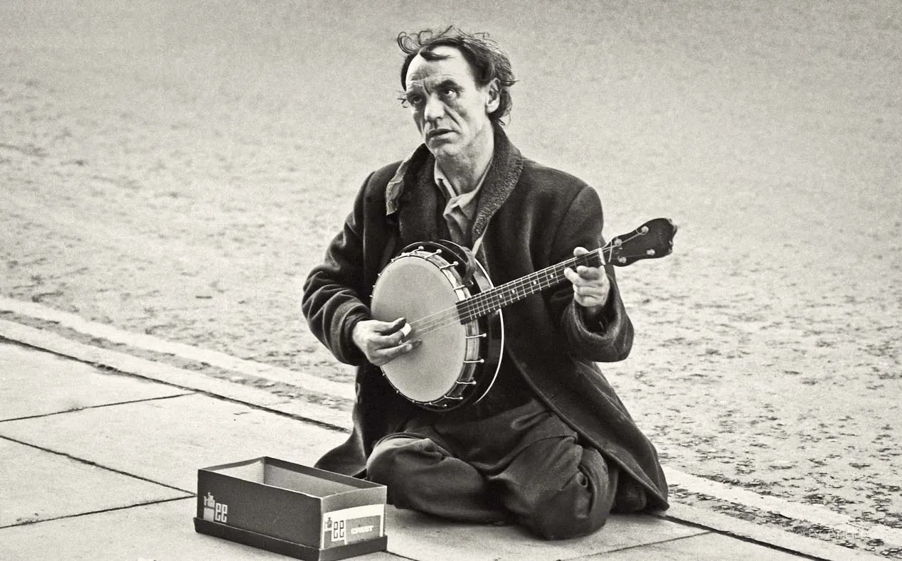 The Blind Musician Gerry Andrews Award Winning Irish Photographer