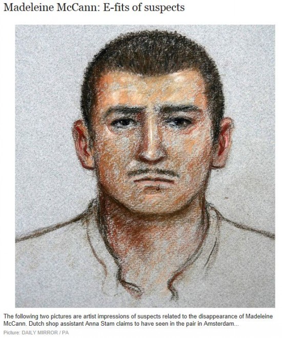 Madeleine Mccann Drawing Of Suspect Madeleine McCann cops released