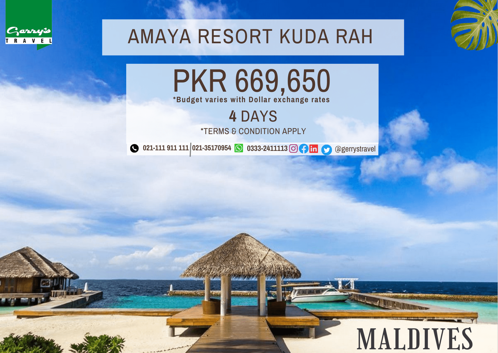 Cheap Travel Packages Gerry's Travel holiday deal