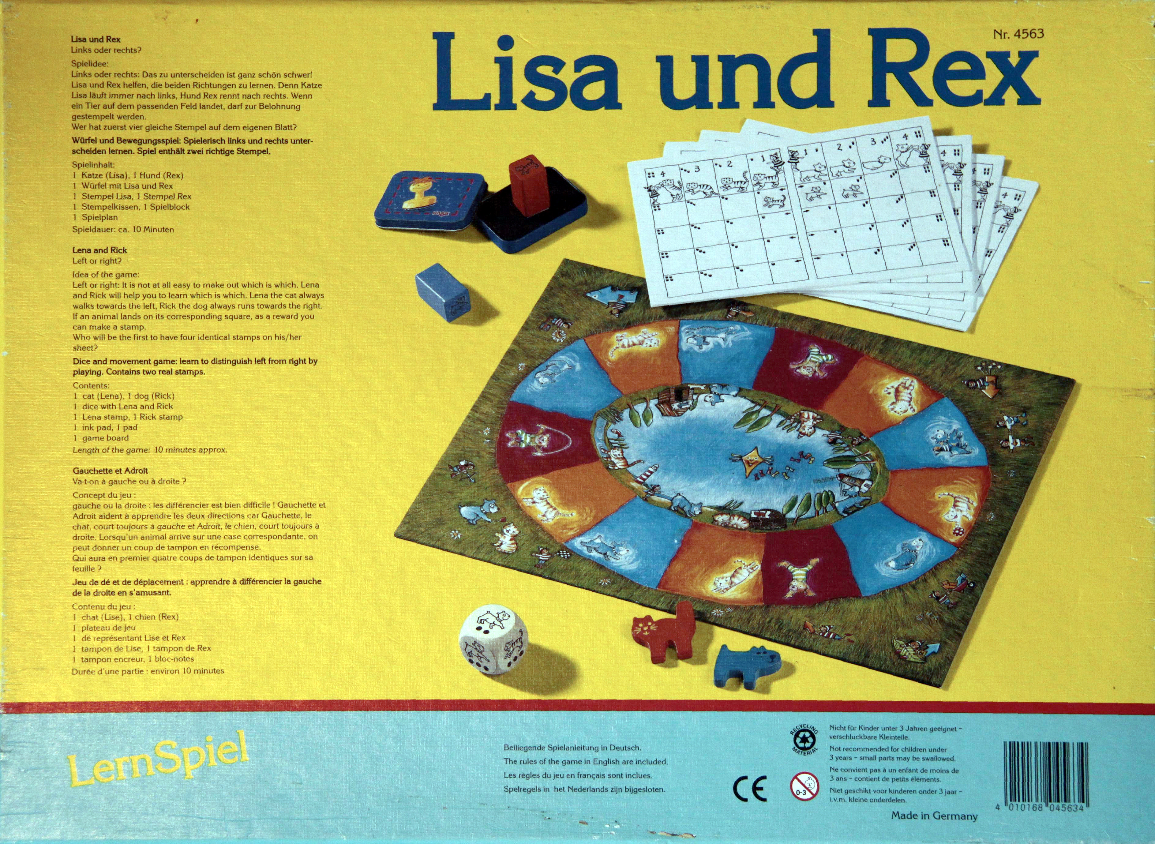 Lisa und Rex, Spiel, Anleitung und Bewertung auf Alle Brettspiele bei