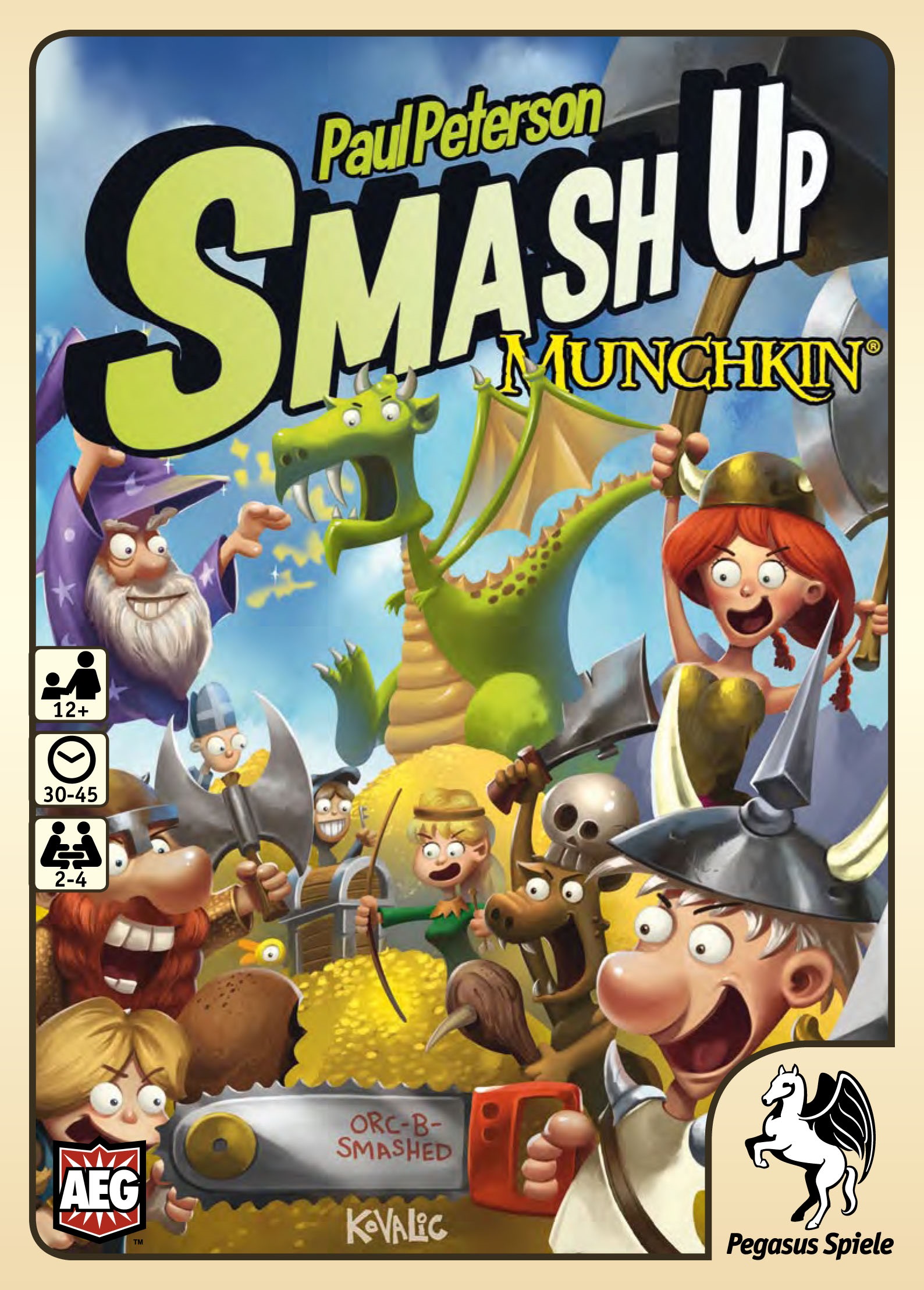 Smash Up Munchkin, Spiel, Anleitung und Bewertung auf Alle Brettspiele