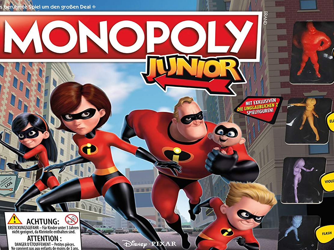 Monopoly Junior Die Unglaublichen 2, Spiel, Anleitung und Bewertung auf
