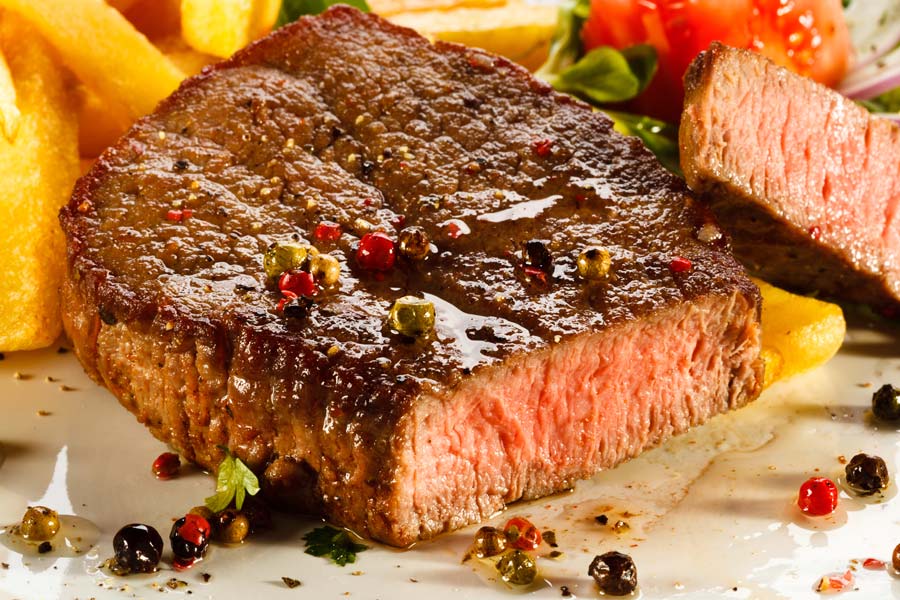 Steak mit Pommes Frites Gesund gut Essen