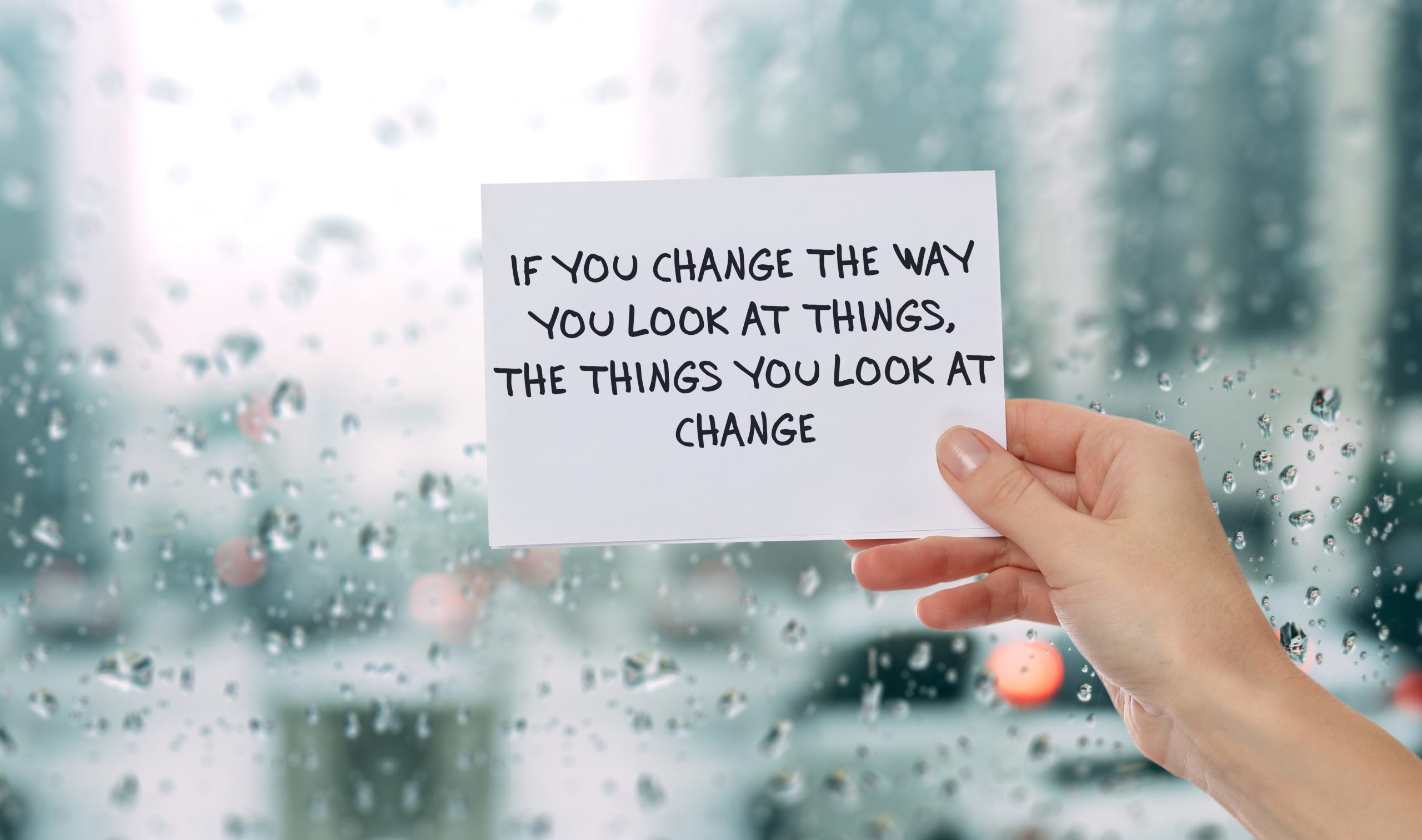 Inspiration motivation quotation if you Change the way you look at