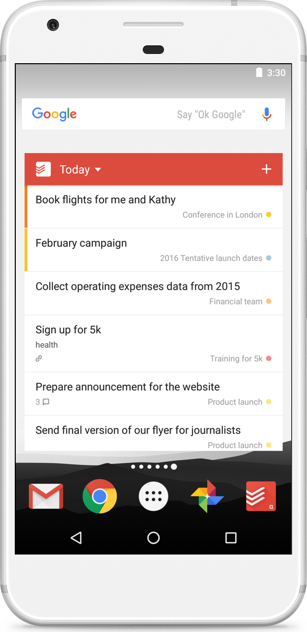 Add a Todoist widget to your Android home screen Todoist Help