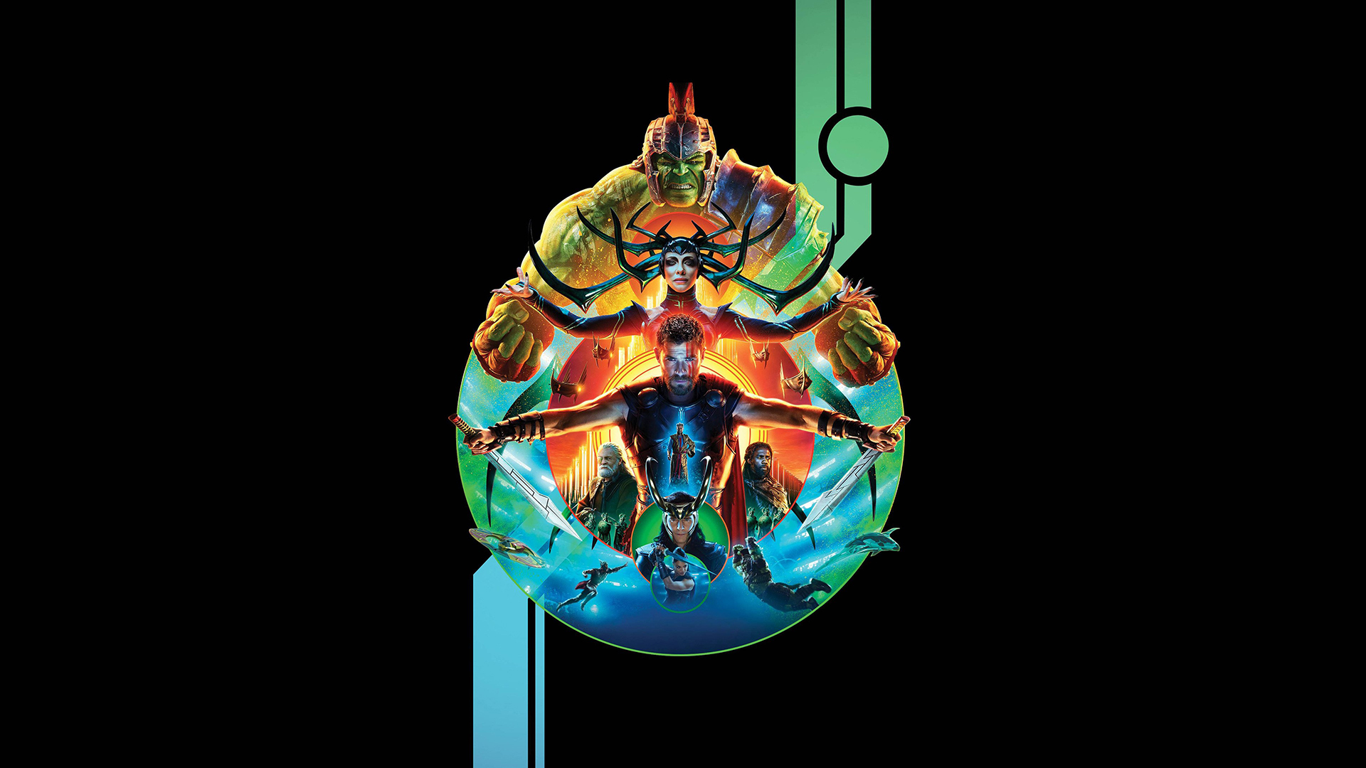 Wallpaper Thor Ragnarok Hulk Hela Grandmaster Loki 1920x1080 A1pha 1161907 Hd Wallpapers Wallhere