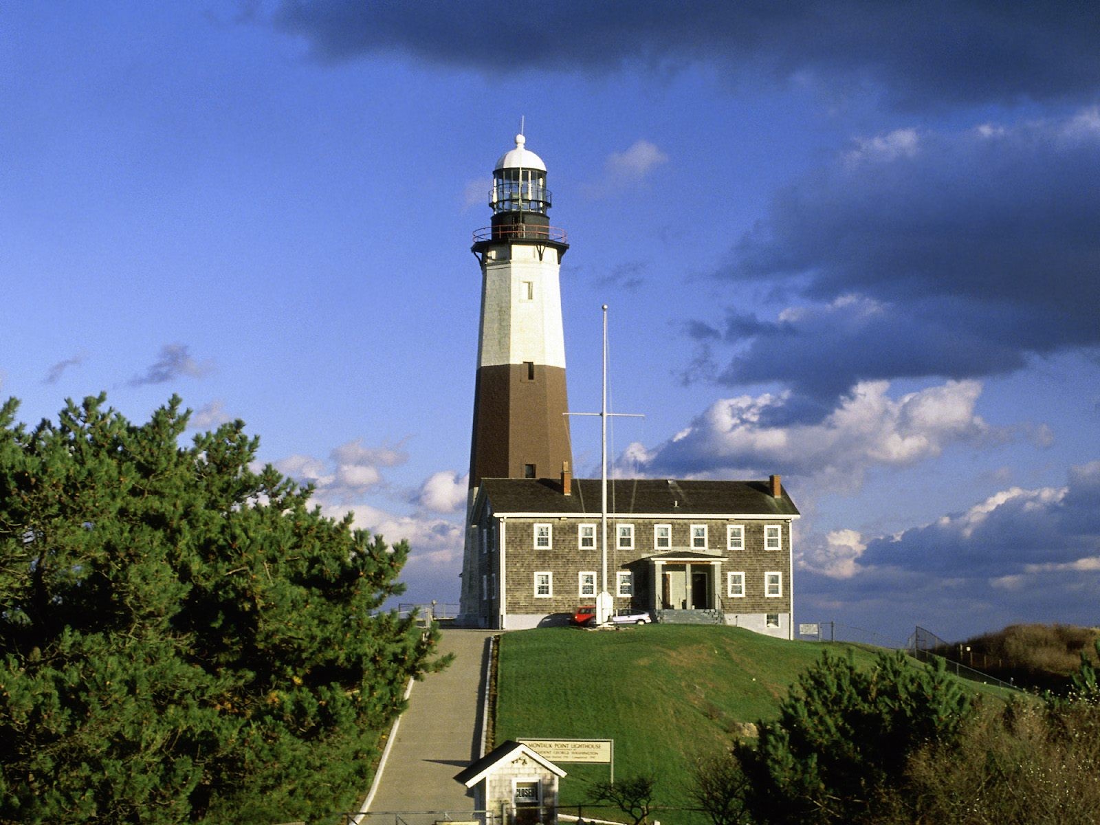 Fond d'écran la tour, phare, Phare de Montauk Point, point de repère