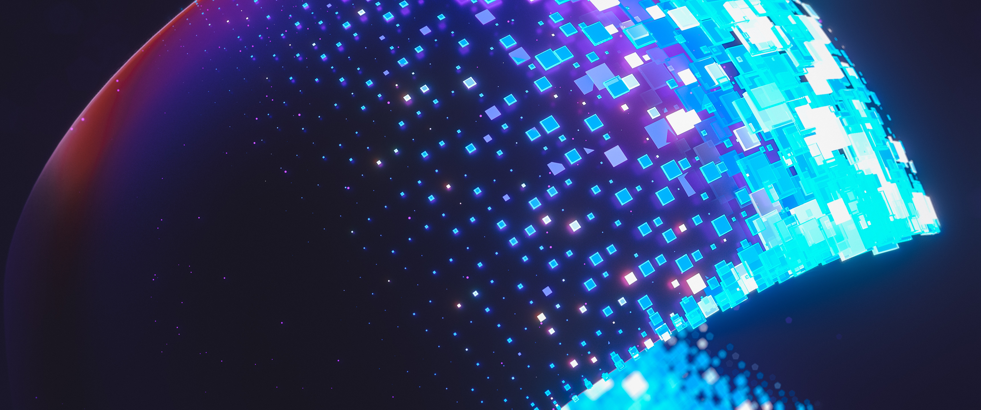 Wallpaper ultrawide, render, 3D Abstract 3440x1440 p4r4d0x