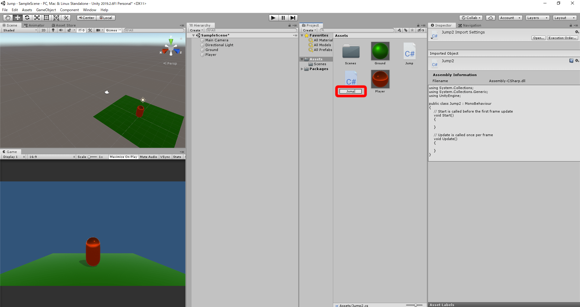 Unityでのジャンプ【Rigidbody,CharacterControllerどちらも対応】 ゲタバコ倶楽部 (げたばこくらぶ)