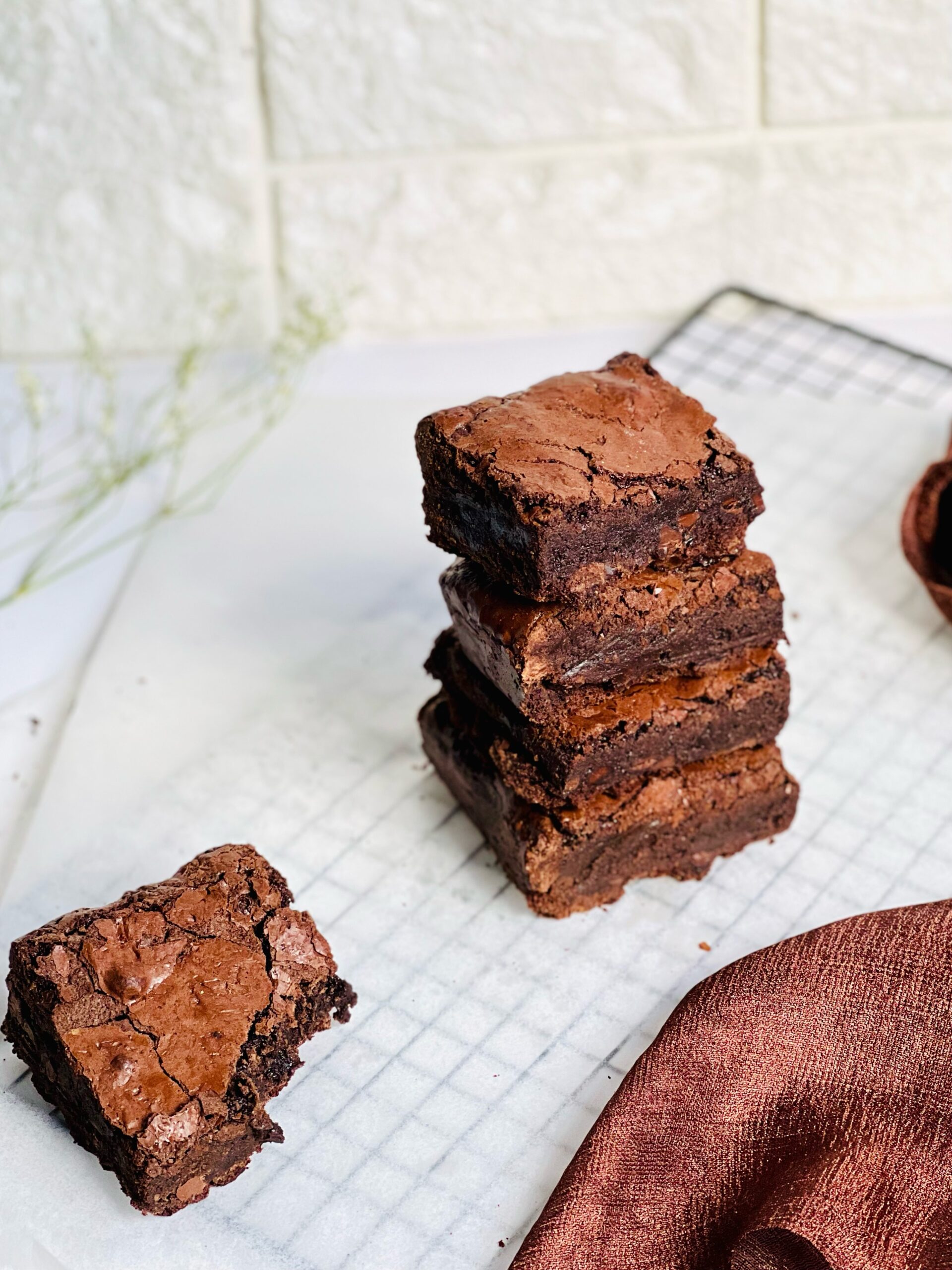 Double chocolate Fudge Brownies