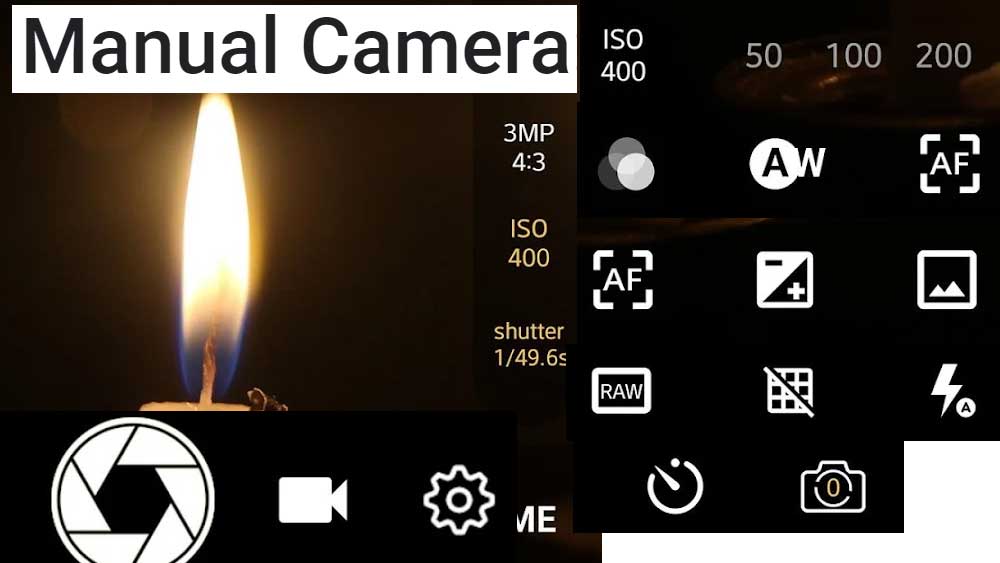 Manual Camera DSLR Camera Pro app for Android phone