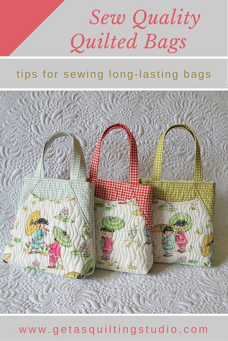 Learn to sew longlasting quilted bags with professional look.