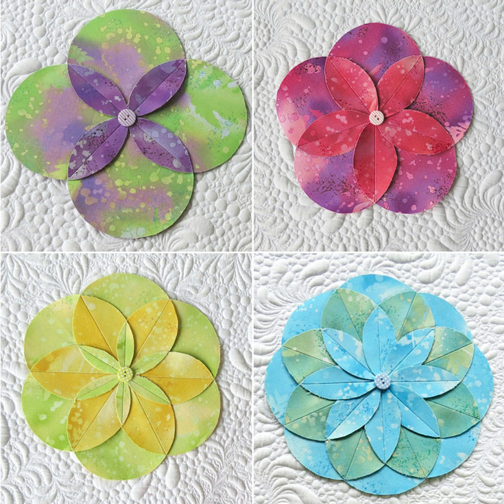 Folded Flowers pattern Geta's Quilting Studio