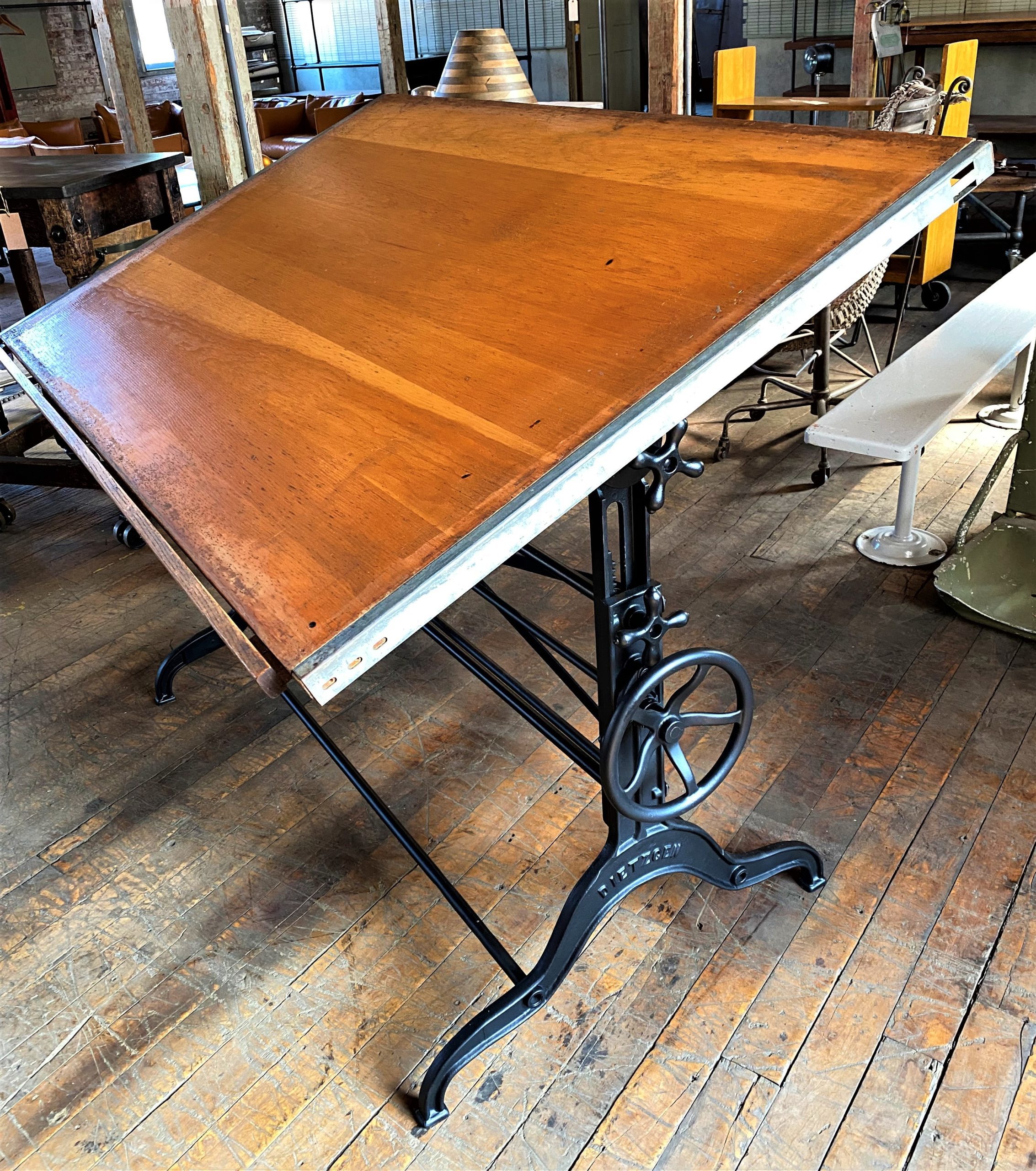 Dietzgen Drafting Table Vintage Industrial by Get Back, Inc