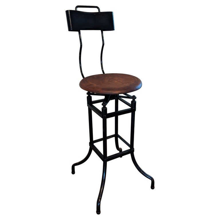 Vintage Industrial Swivel Bar Stool Vintage Industrial by Get Back, Inc