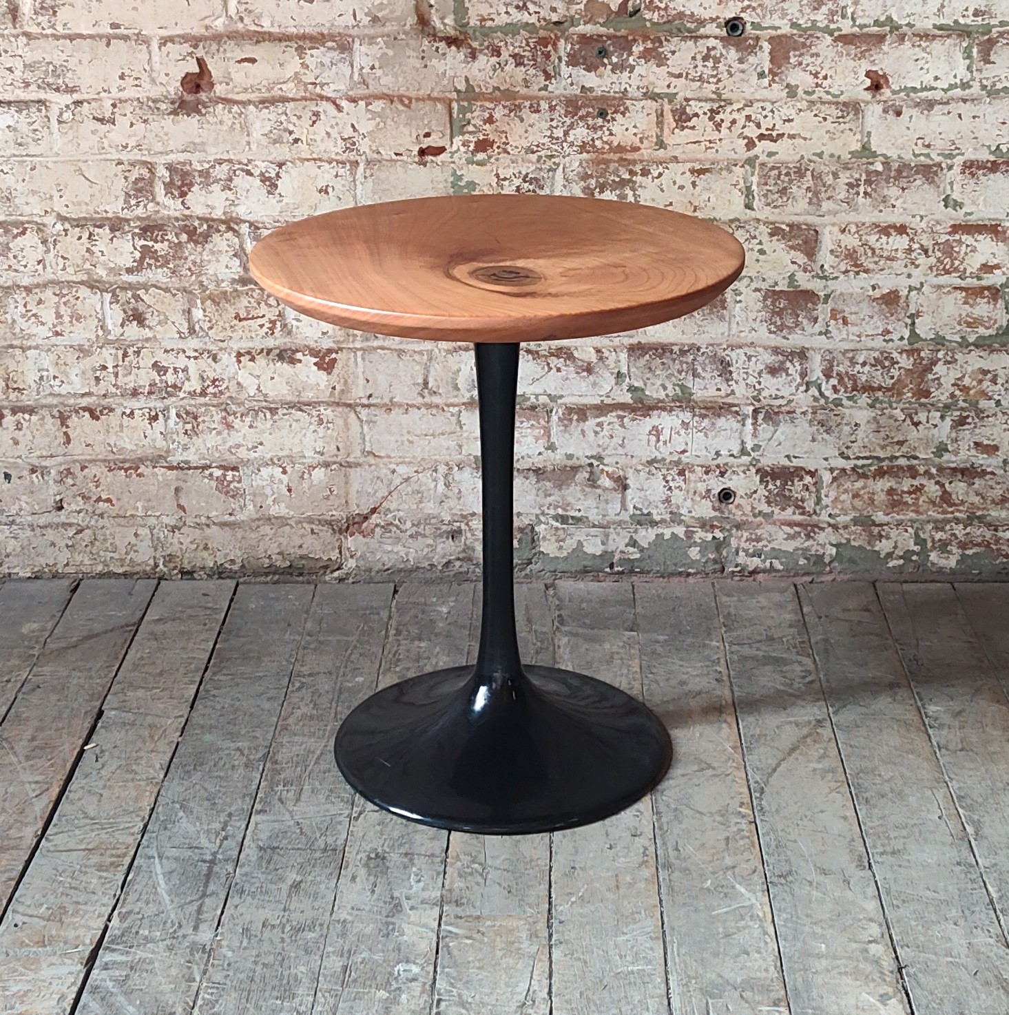 MidCentury Modern Cherry Side Table Vintage Industrial by Get Back, Inc