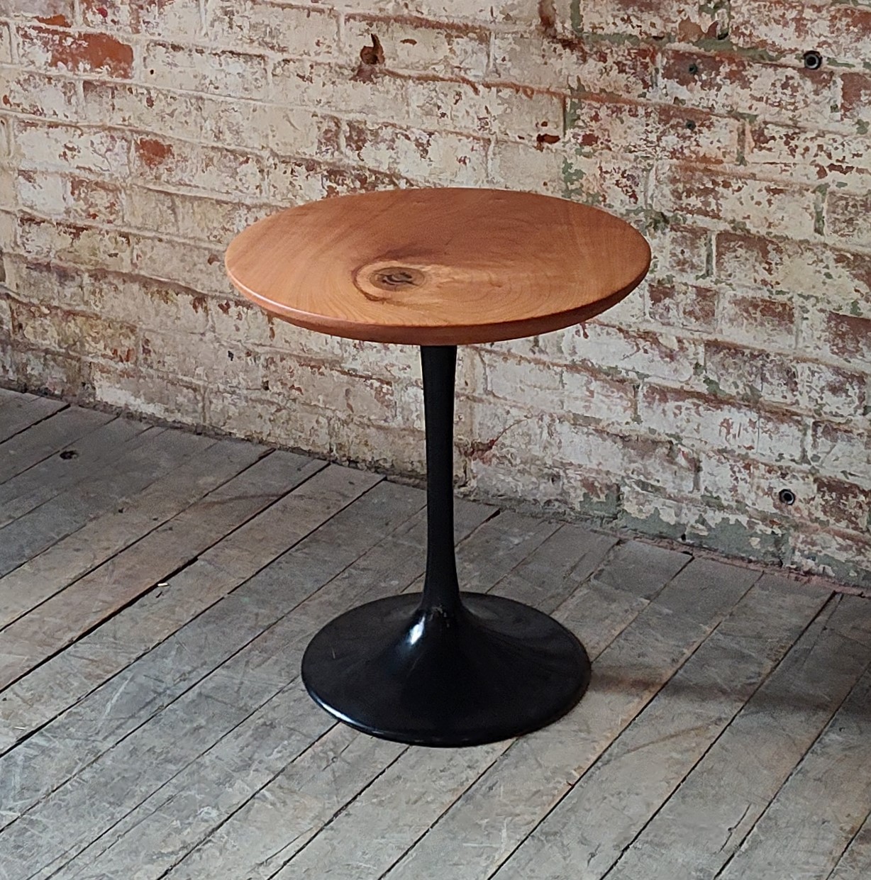 MidCentury Modern Cherry Side Table Vintage Industrial by Get Back, Inc