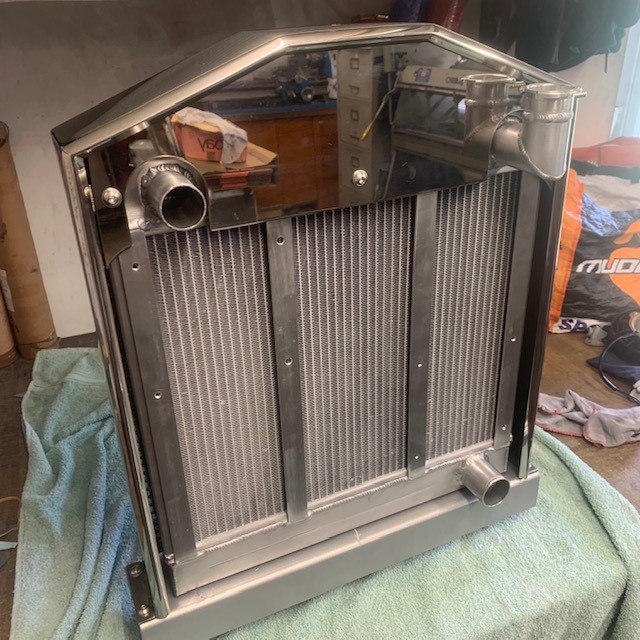 Custom Built Car Radiator to Customers spec in Aluminum
