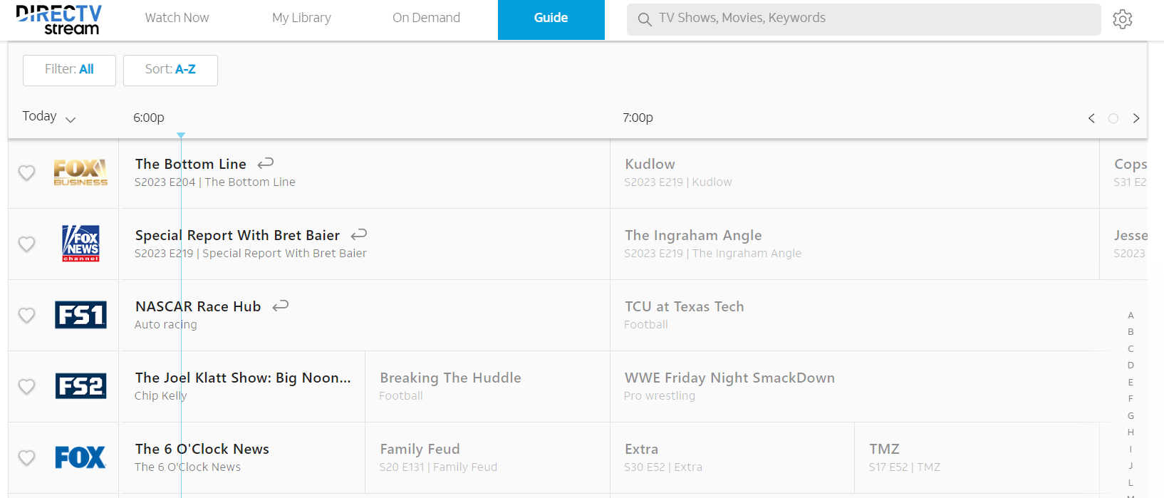 2023 Directv FS1 Channel List (Fox Sports Channels)