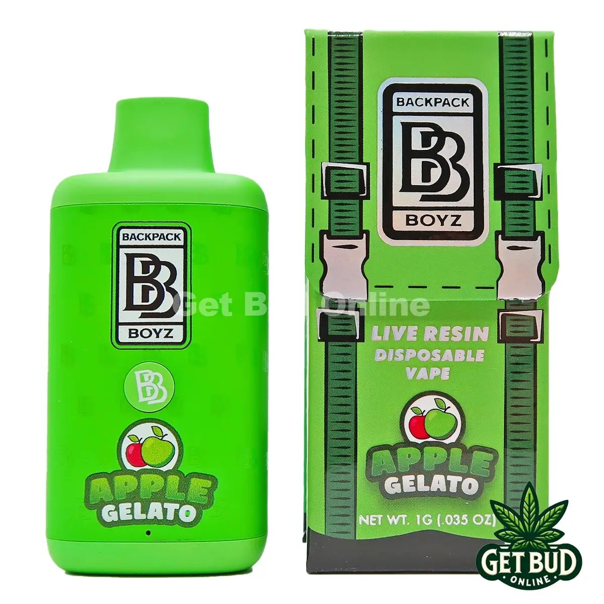 Backpackboyz Apple Gelato Live Resin Disposable Vape 🍏🔥 Get Bud