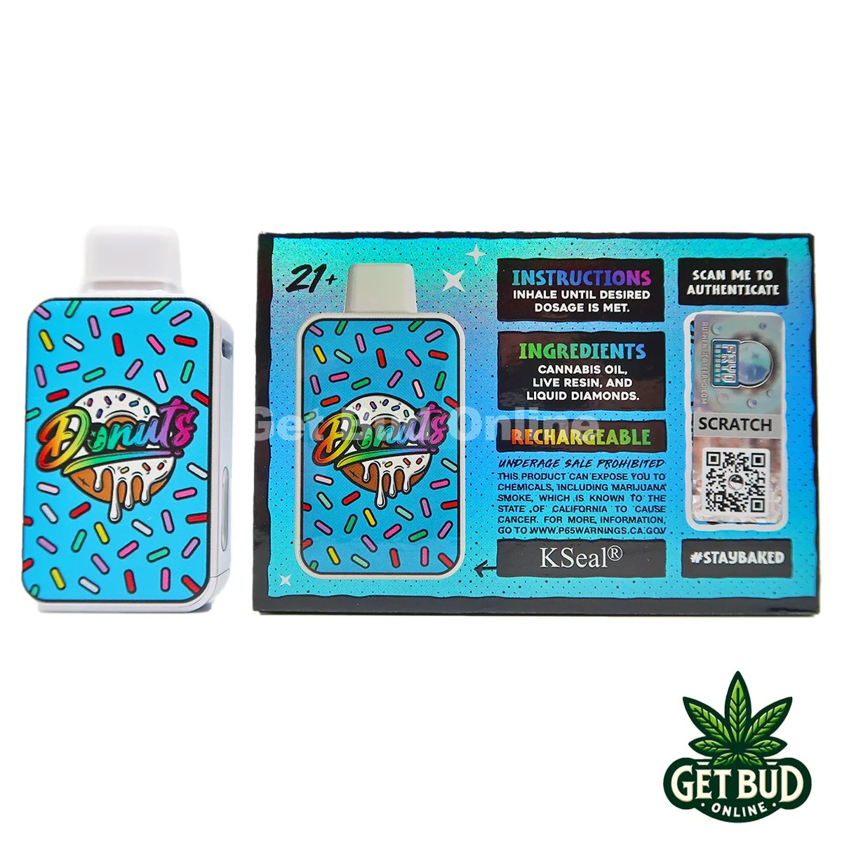 Fryd Donuts 🍩 Live Resin + Liquid Diamond Disposable Vape 2g 🔥 Funfetti Get Bud Online USA