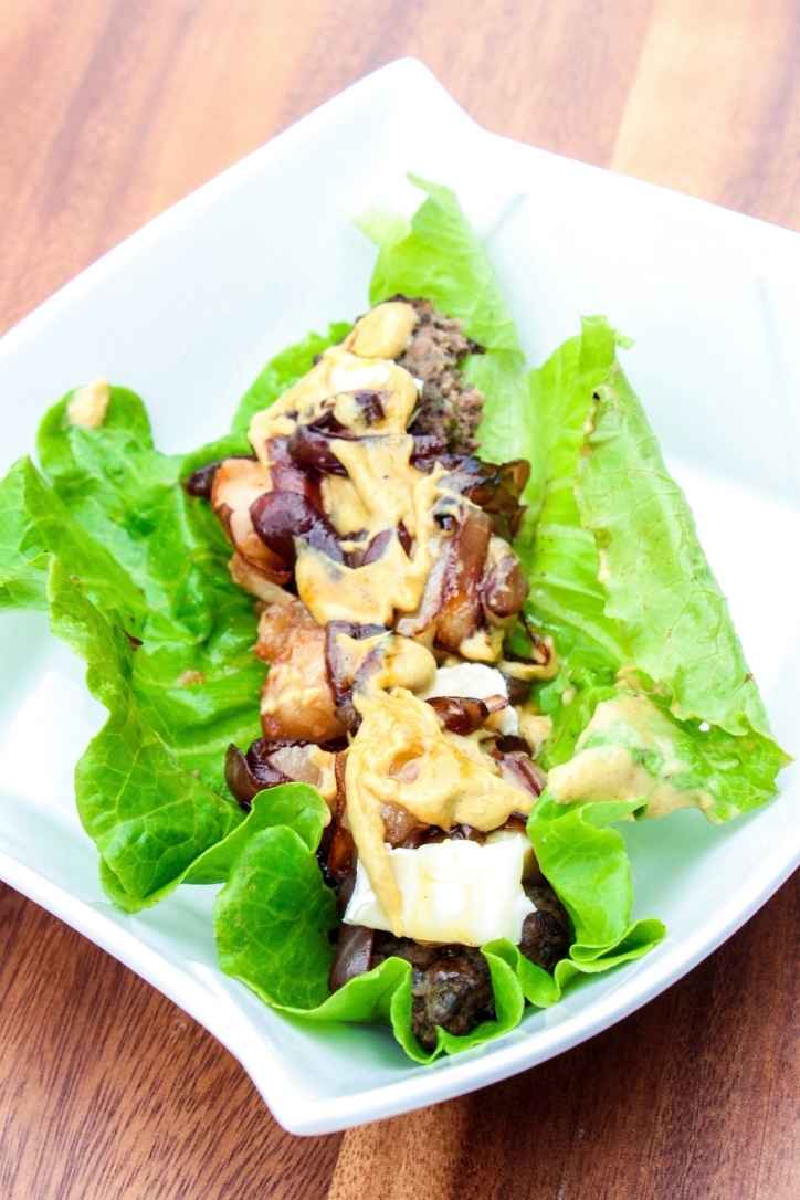 GlutenFree Brie & Pear Lettuce Wraps BurgerFit Friday w/ Koops'