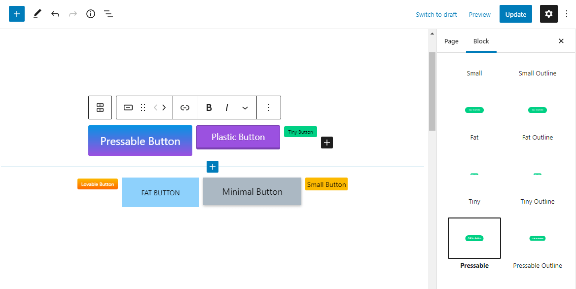 How to Create Smaller Buttons for the Block Editor (Gutenberg) getButterfly