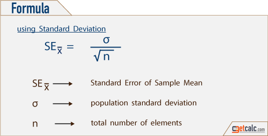 Standard Error (SE) Calculator for Mean & Proportion