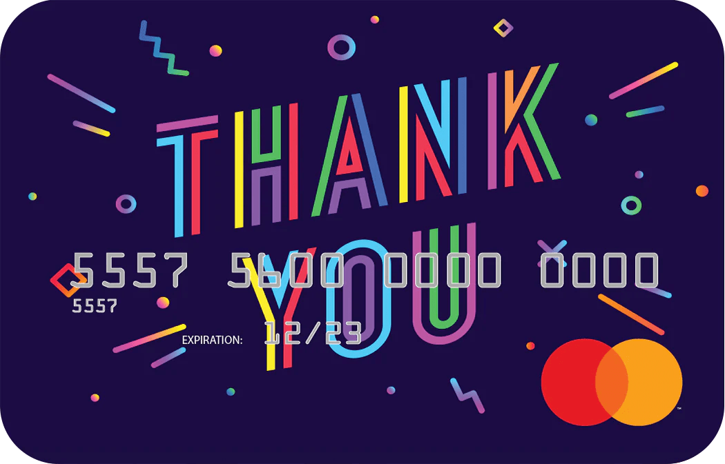 Thoughtful Thanks Prepaid Gift Cards by Berkeley Payment Berkeley