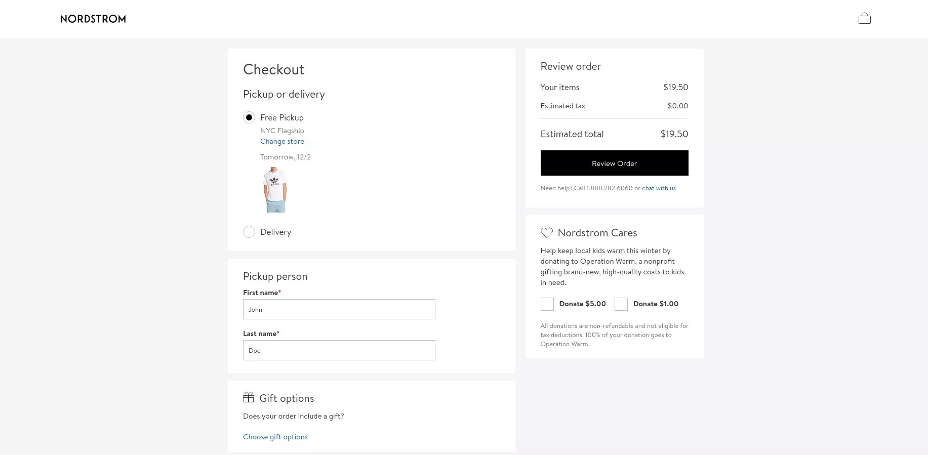 Nordstrom Same Day Delivery with Getcho
