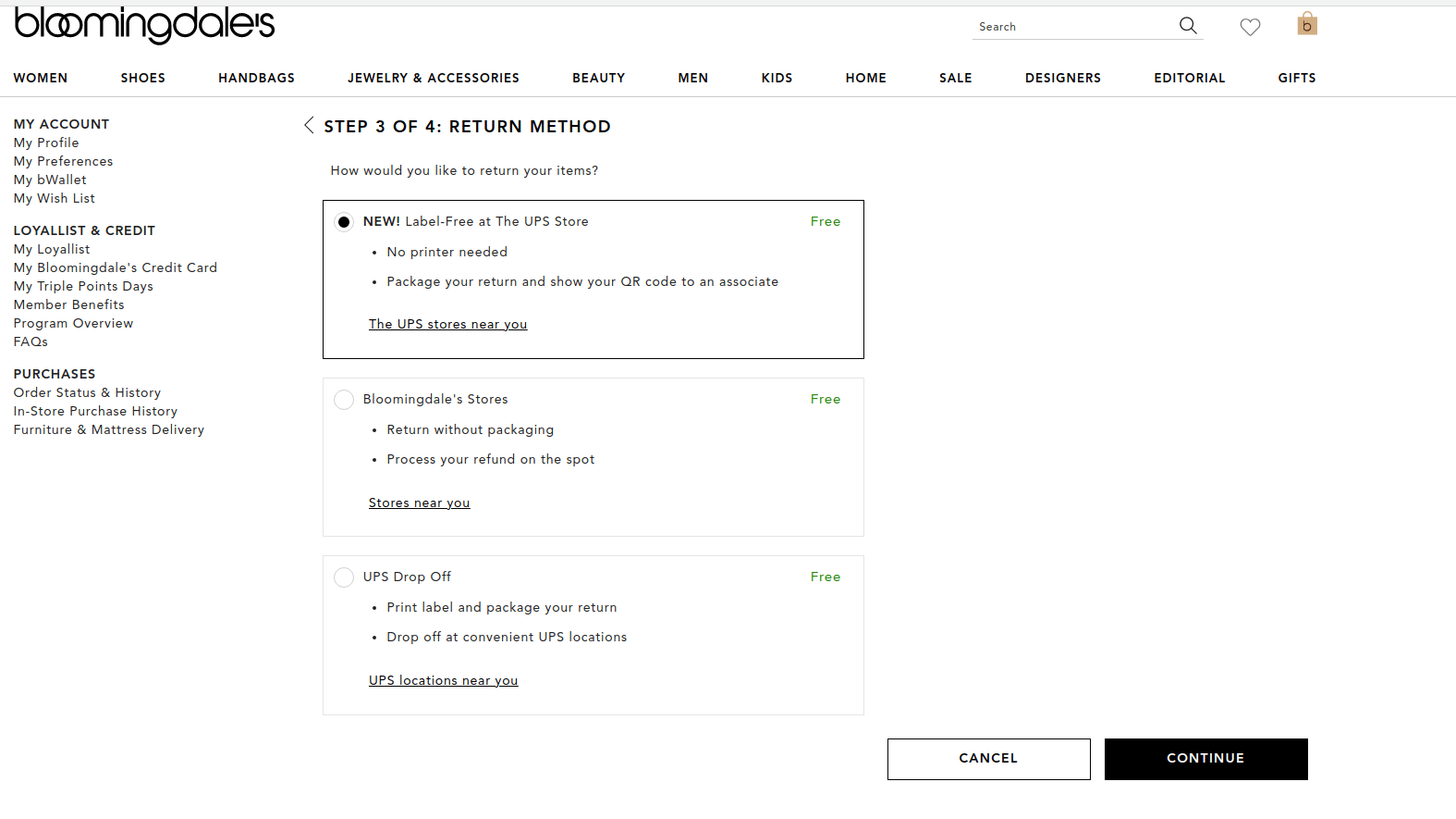 How to return Bloomingdale’s orders with Getcho