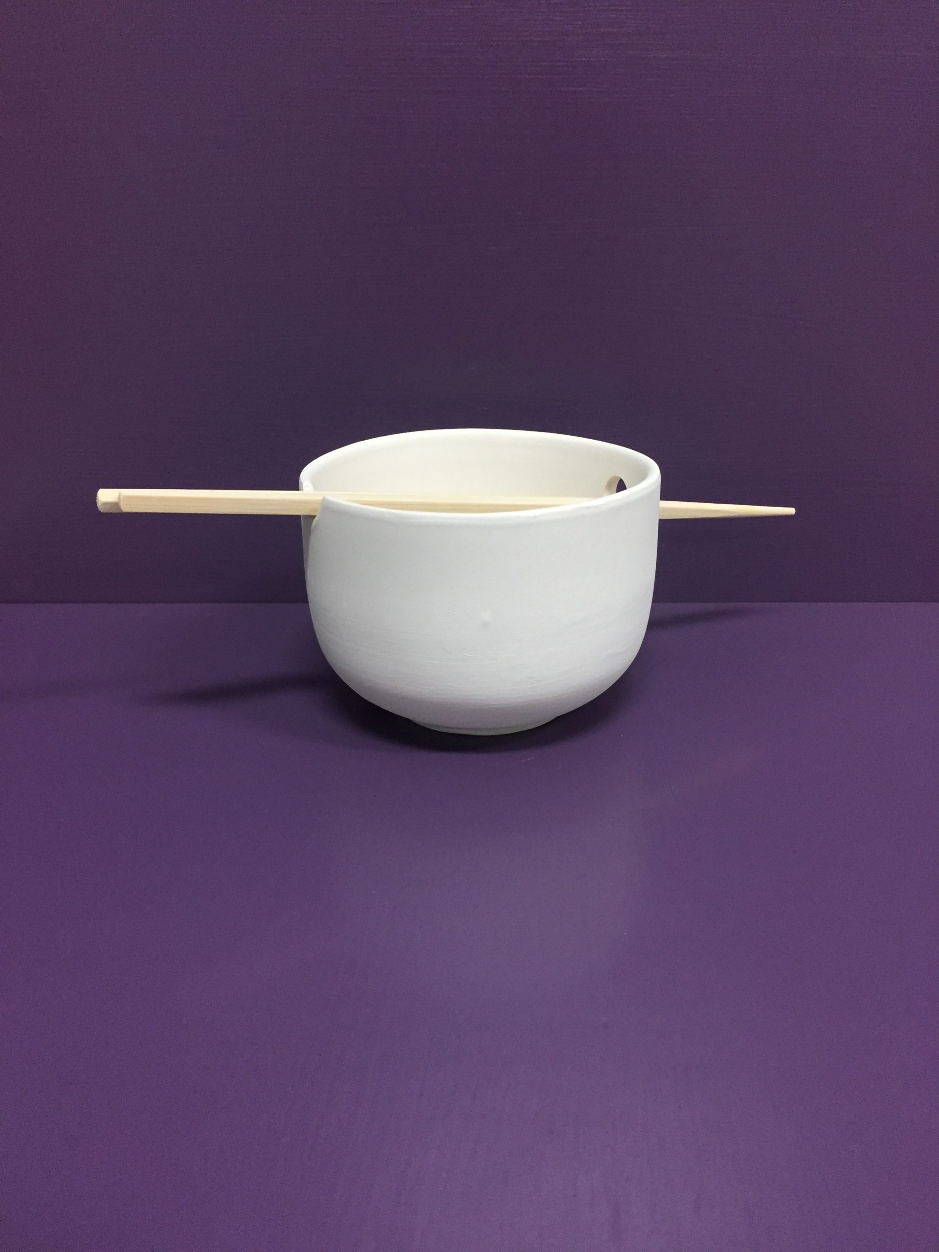 Noodle Bowl with Chopsticks Pottery ToGo Fused Glass Pottery