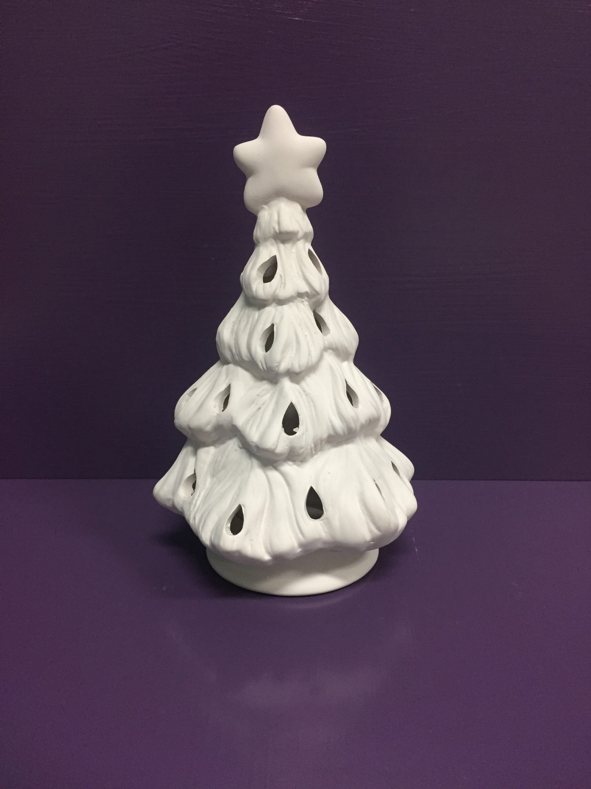 Christmas Tree Votive Pottery ToGo Fused Glass Pottery Painting Sebastopol