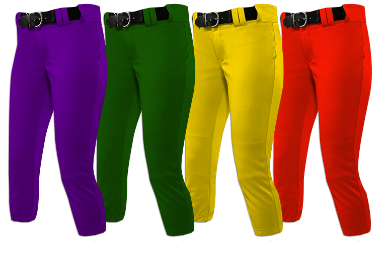 SolidColored Softball Pant Options Primetime Sports Apparel