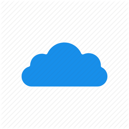 Blue Cloud Icon at GetDrawings Free download