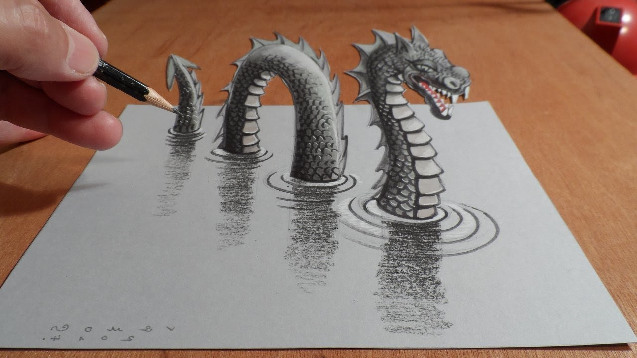 3d Dragon Drawing at GetDrawings Free download