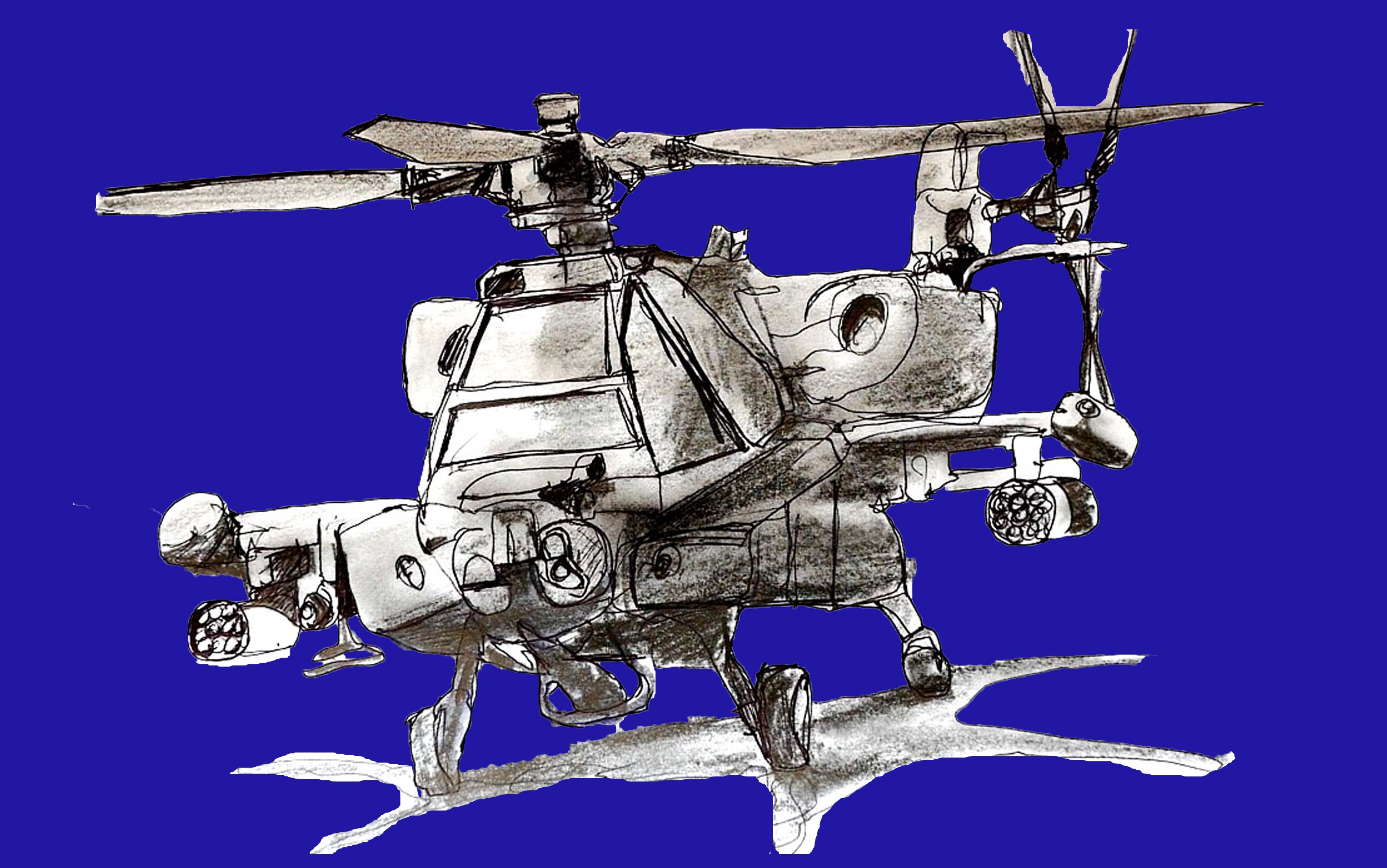 Apache Helicopter Drawing at GetDrawings Free download