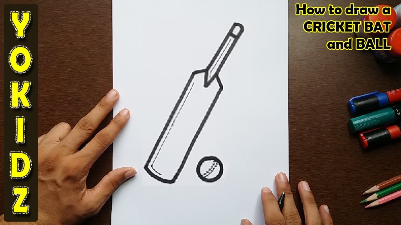Bat And Ball Drawing at GetDrawings Free download