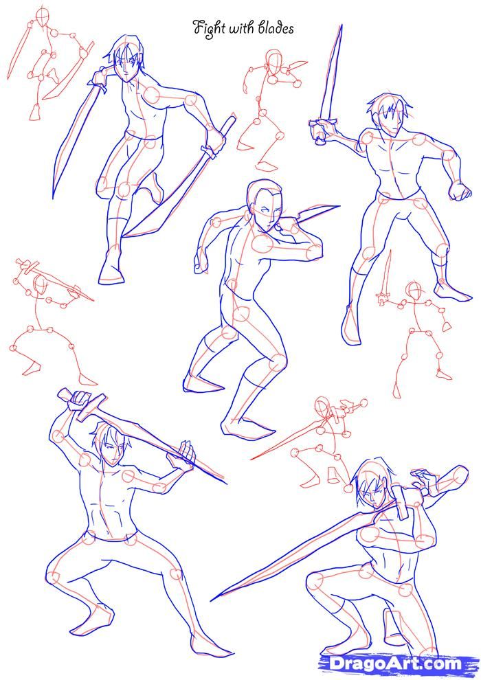 Battle Poses Drawing at GetDrawings Free download