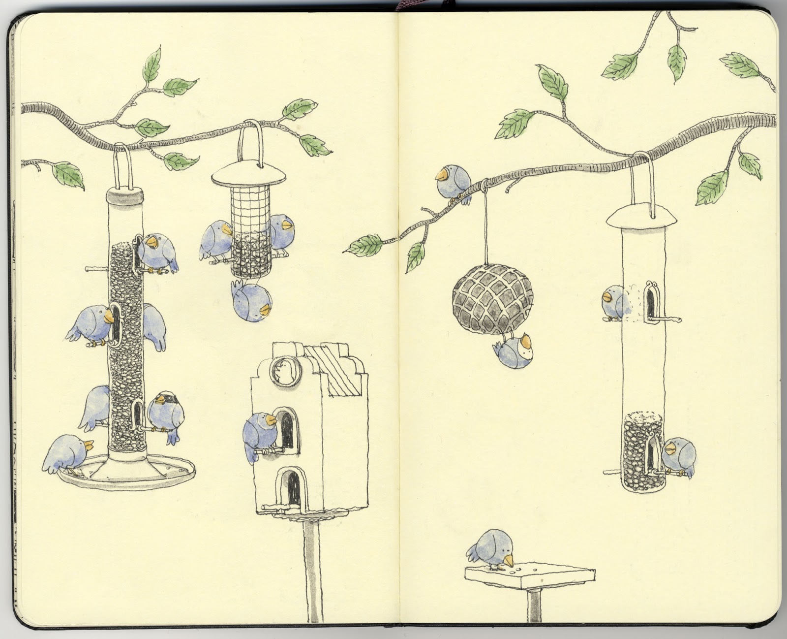 Bird Feeder Drawing at GetDrawings Free download