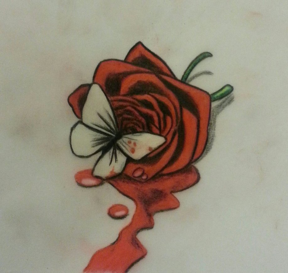 Bleeding Rose Drawing at GetDrawings Free download