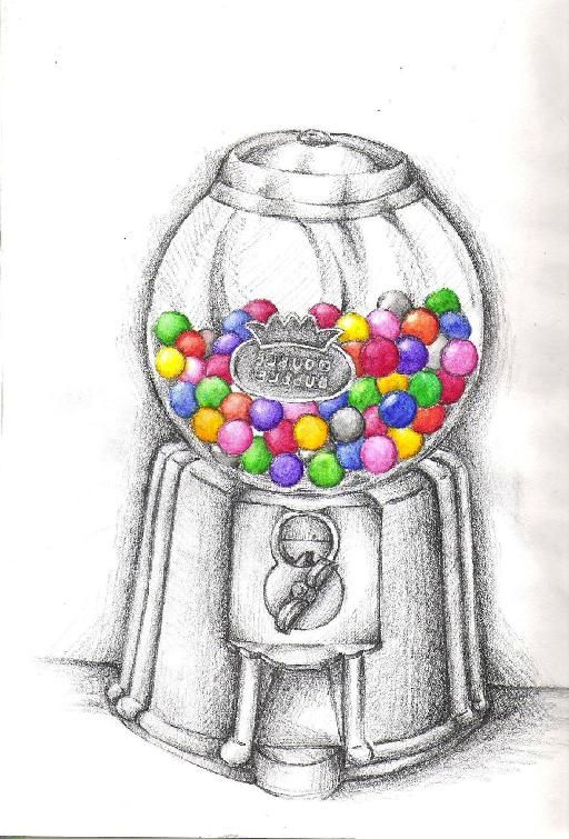 Bubble Gum Machine Drawing at GetDrawings Free download