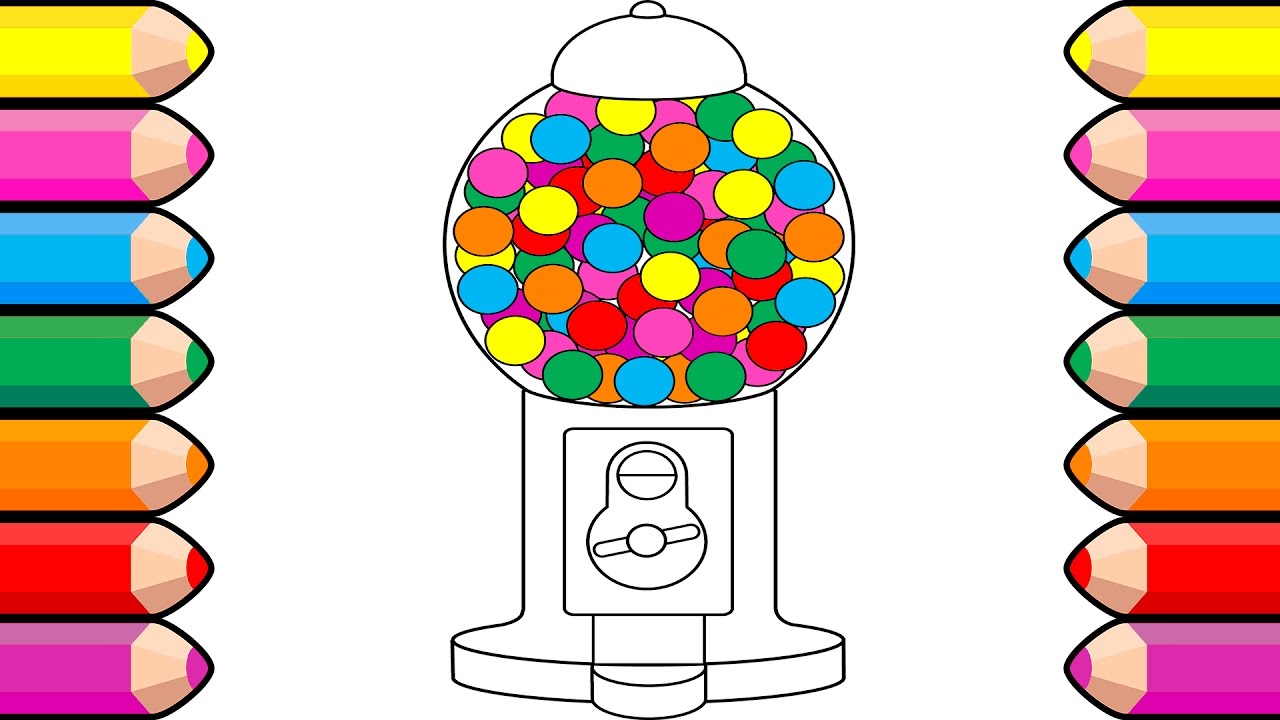 Bubble Gum Machine Drawing at GetDrawings Free download