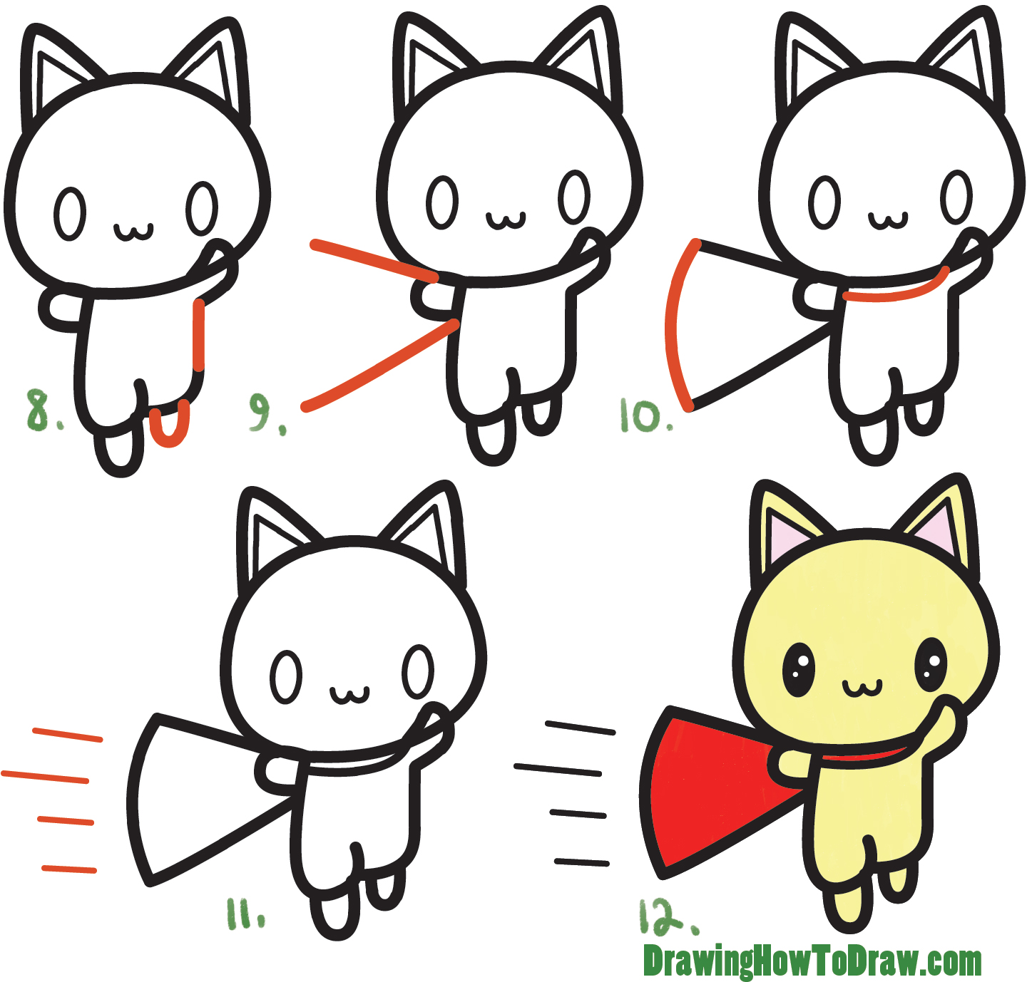 Cartoon Cat Drawing Tutorial at GetDrawings Free download