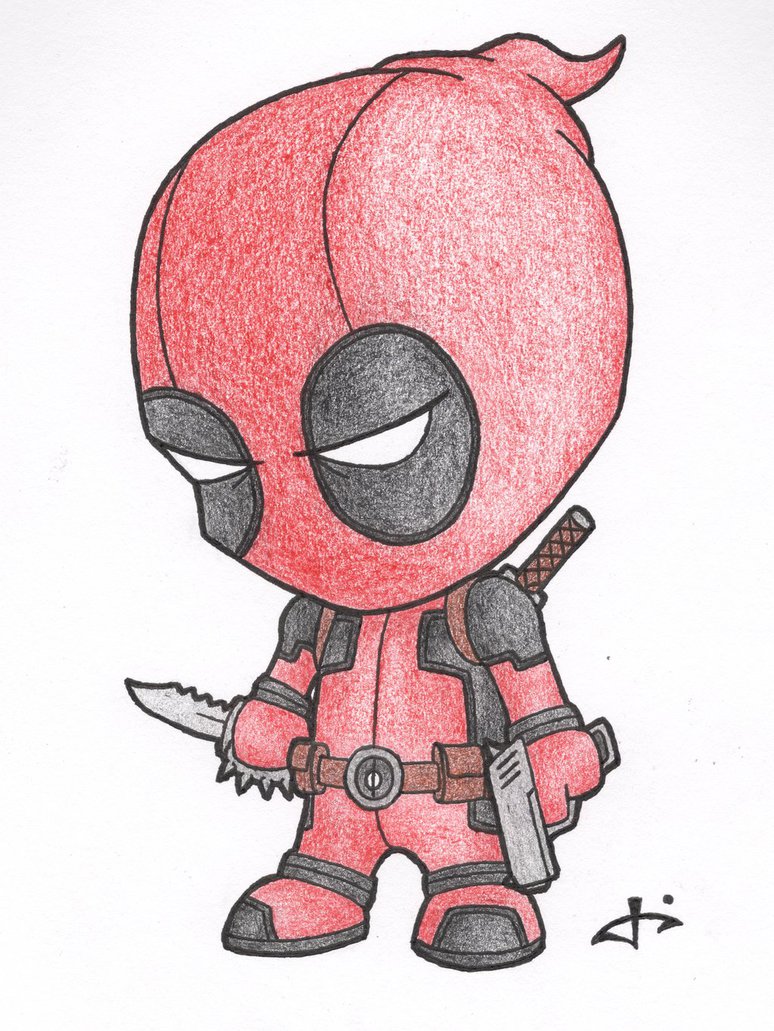 Chibi Deadpool Drawing at GetDrawings Free download