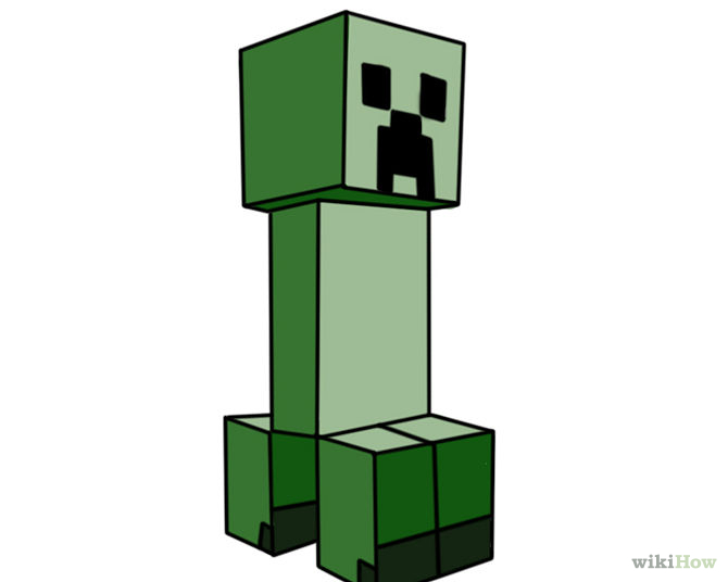 Creeper Minecraft Malen Creeper Minecraft Draw Drawing Easy Steps