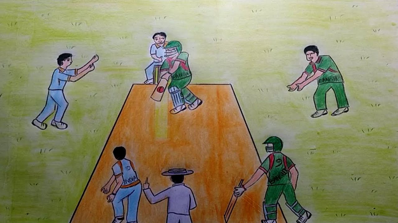 Cricket Drawing at GetDrawings Free download