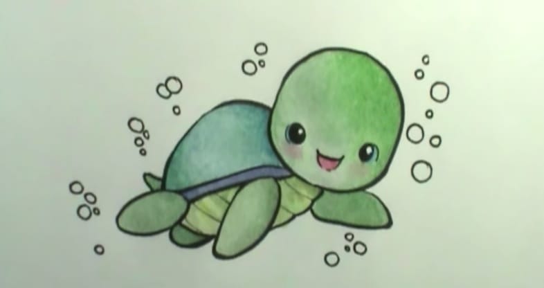 Cute Turtle Drawing at GetDrawings Free download